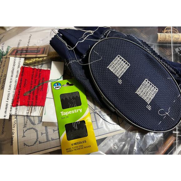 Season's Greeting Counted Cross Stitch Kit with Access (Name Can Be Changed) - Picture 2 of 2